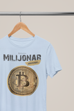 Svetlo modra majica Bitcoin Milijonar wannabe