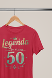 Rdeča majica Legenda je stara 50
