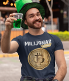 Temno modra majica Bitcoin Milijonar wannabe