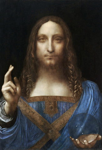 Leonardo Da Vinci - Salvator Mundi - Jezus (tisk na platno)