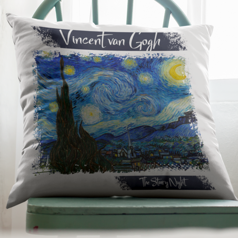 Blazina 40x40 cm Vincent van Gogh - Starry night - zvezdna noč