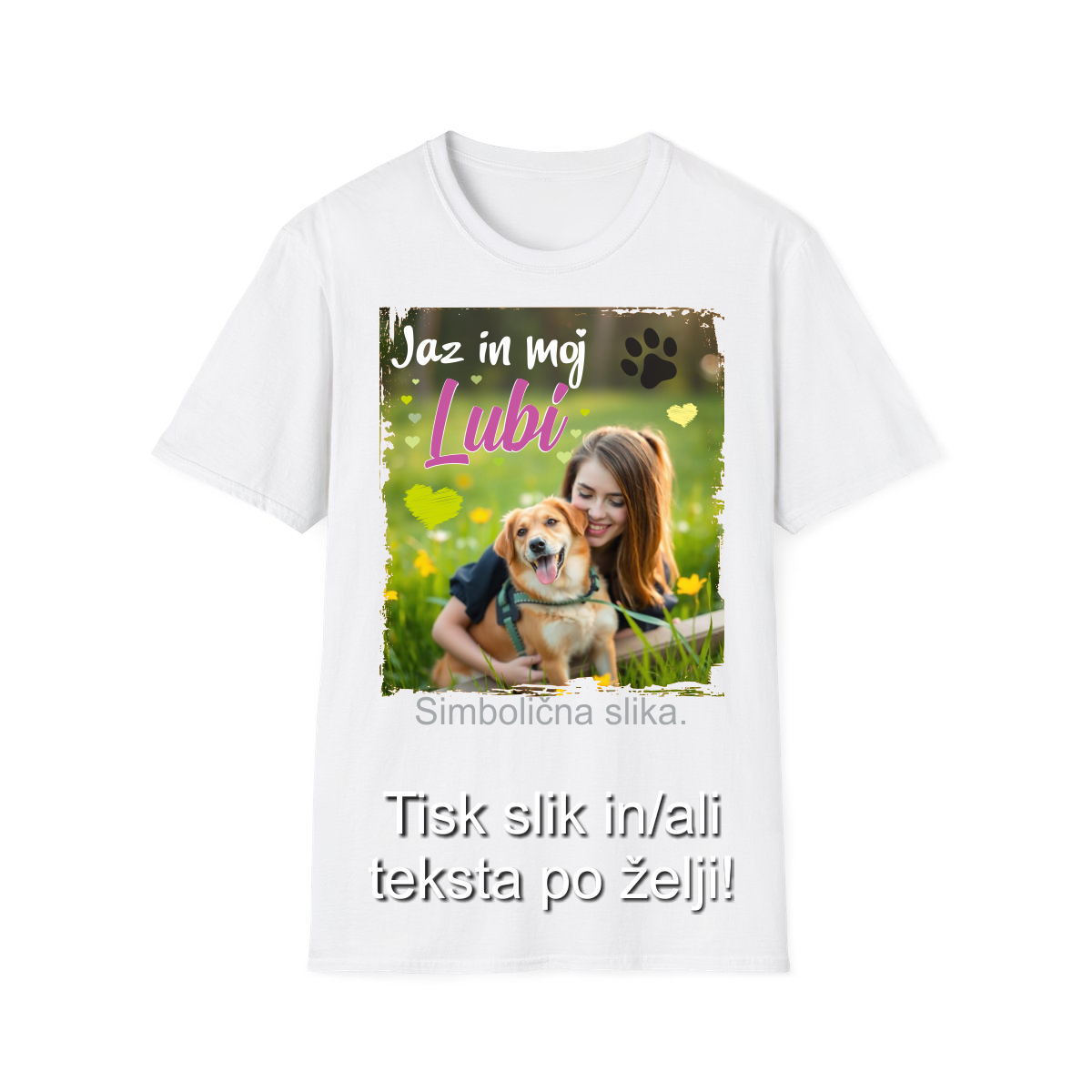 Tisk slike na Majico - Barvna Majica z Lastno Sliko