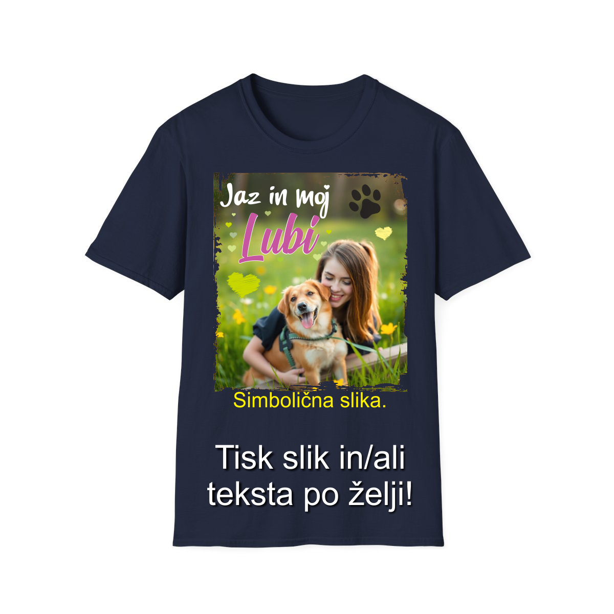 Tisk slike na Majico - Barvna Majica z Lastno Sliko