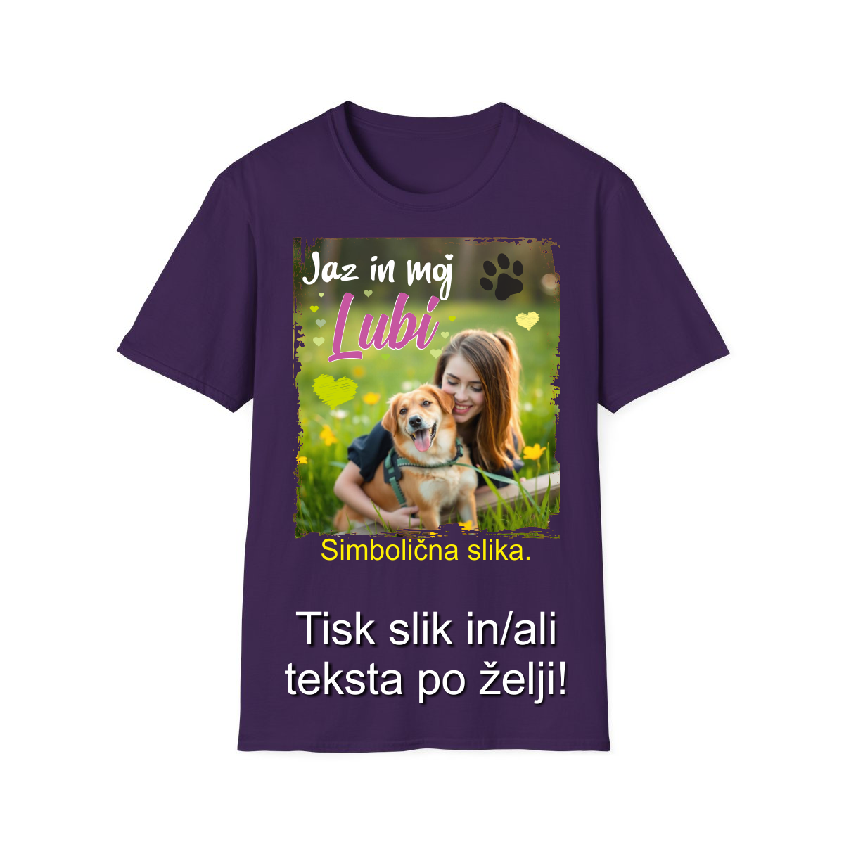 Tisk slike na Majico - Barvna Majica z Lastno Sliko