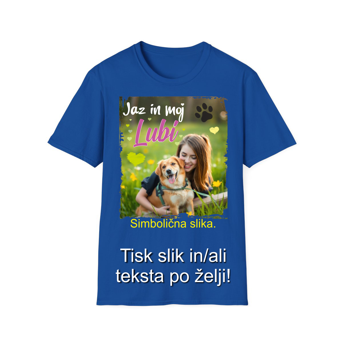 Tisk slike na Majico - Barvna Majica z Lastno Sliko
