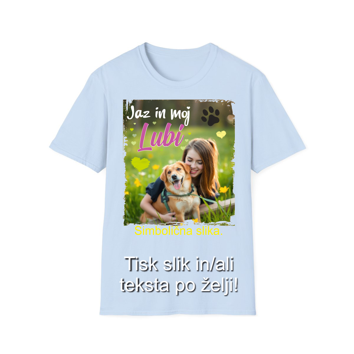Tisk slike na Majico - Barvna Majica z Lastno Sliko