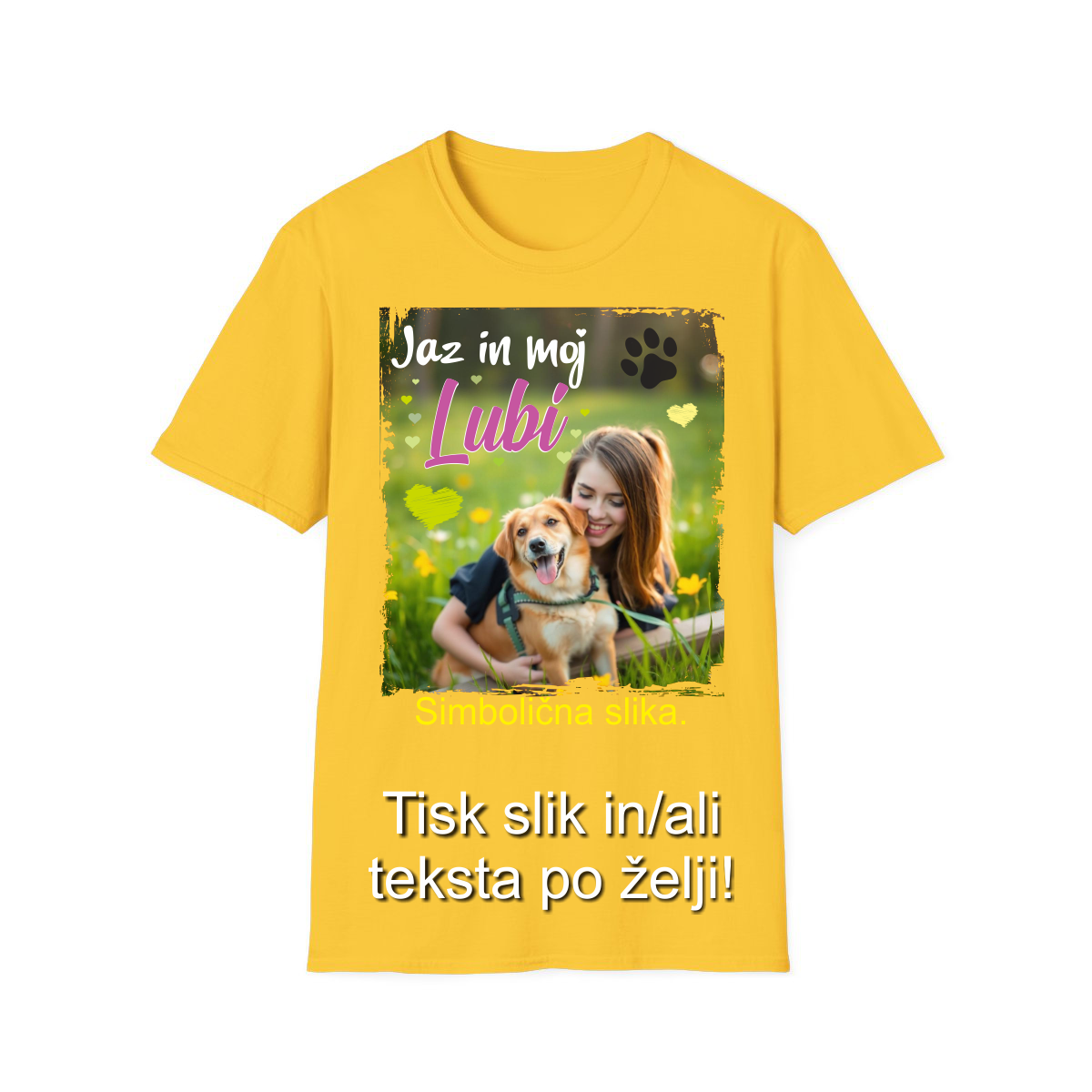 Tisk slike na Majico - Barvna Majica z Lastno Sliko