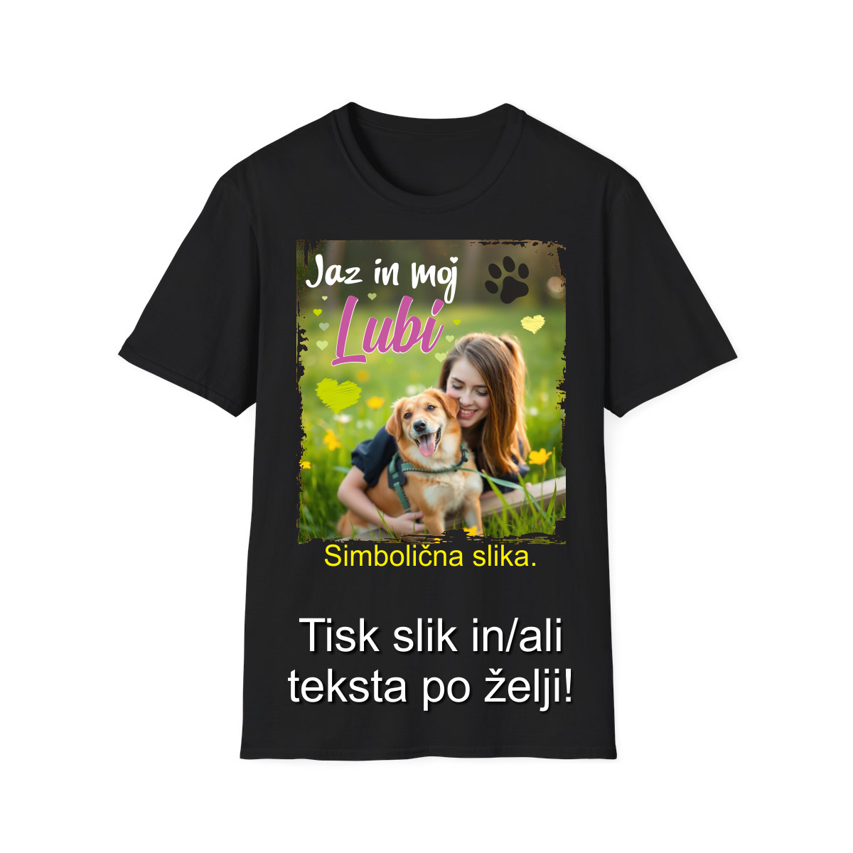 Tisk slike na Majico - Barvna Majica z Lastno Sliko