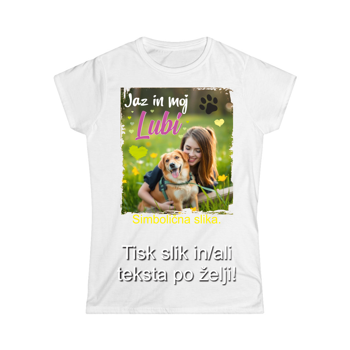 Tisk slike na Majico - Barvna Majica z Lastno Sliko