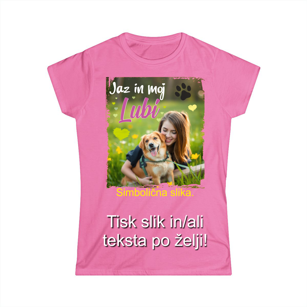 Tisk slike na Majico - Barvna Majica z Lastno Sliko
