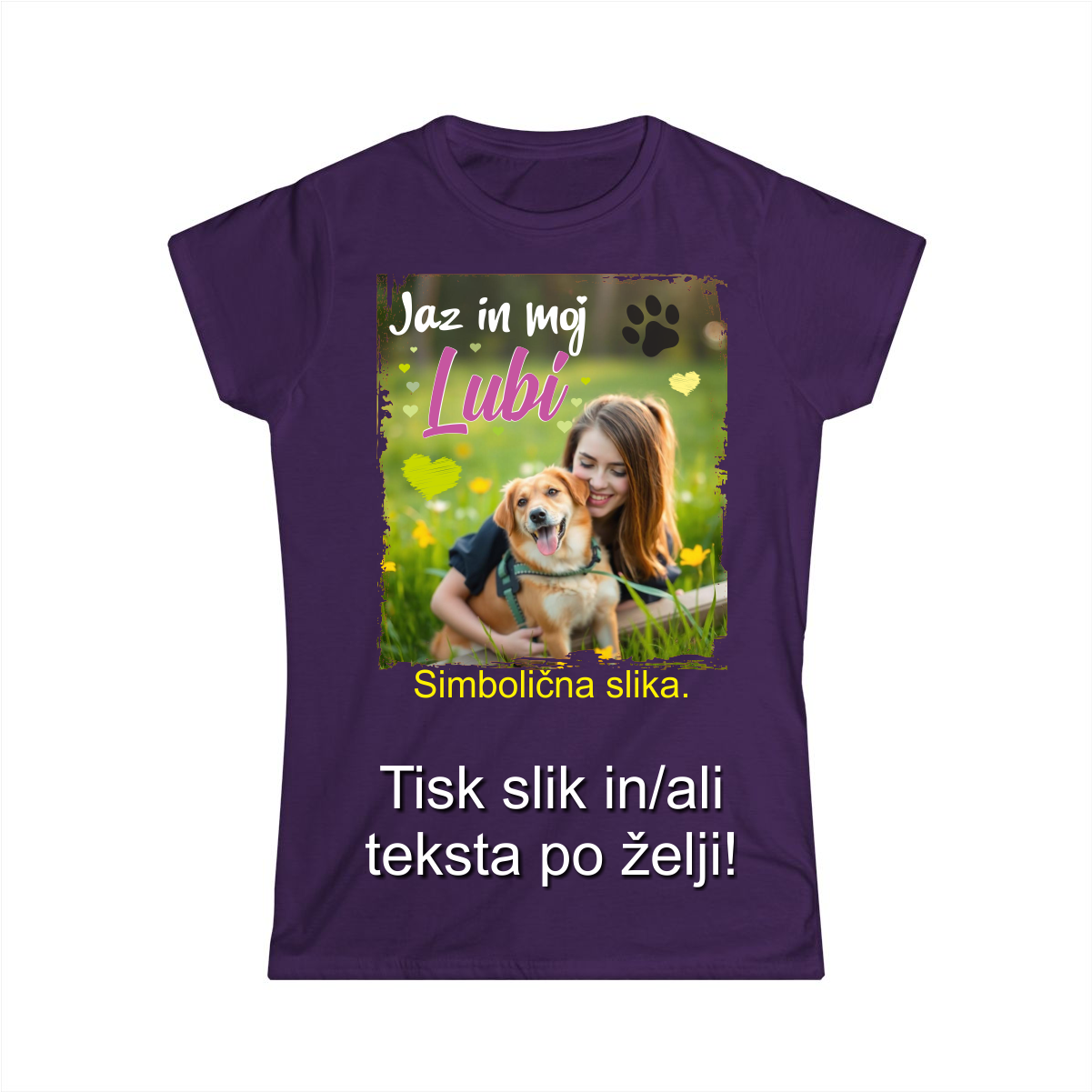 Tisk slike na Majico - Barvna Majica z Lastno Sliko