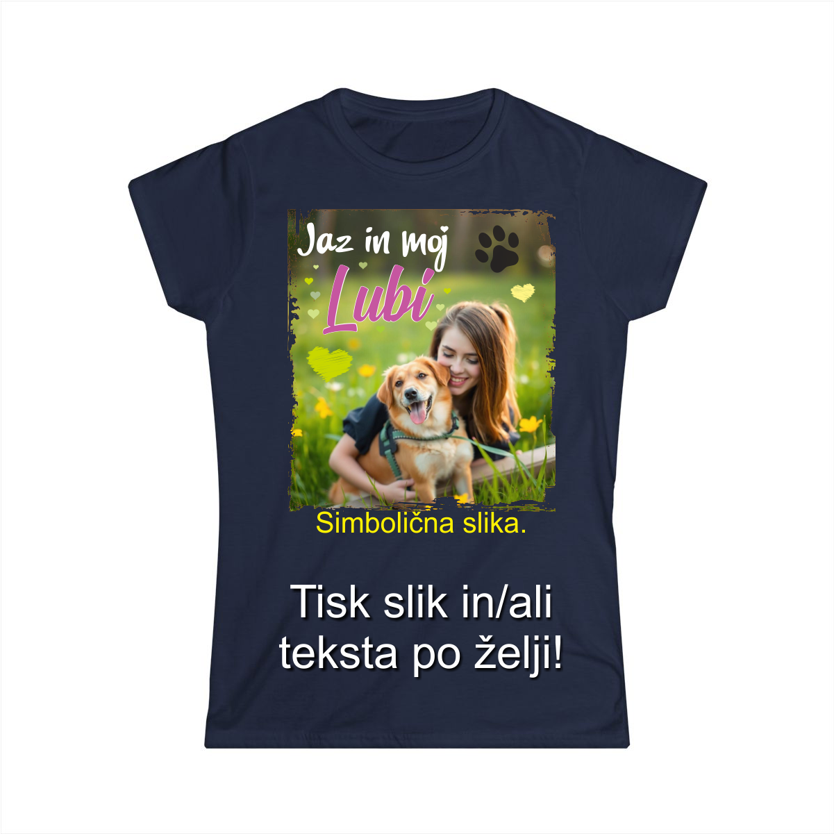 Tisk slike na Majico - Barvna Majica z Lastno Sliko