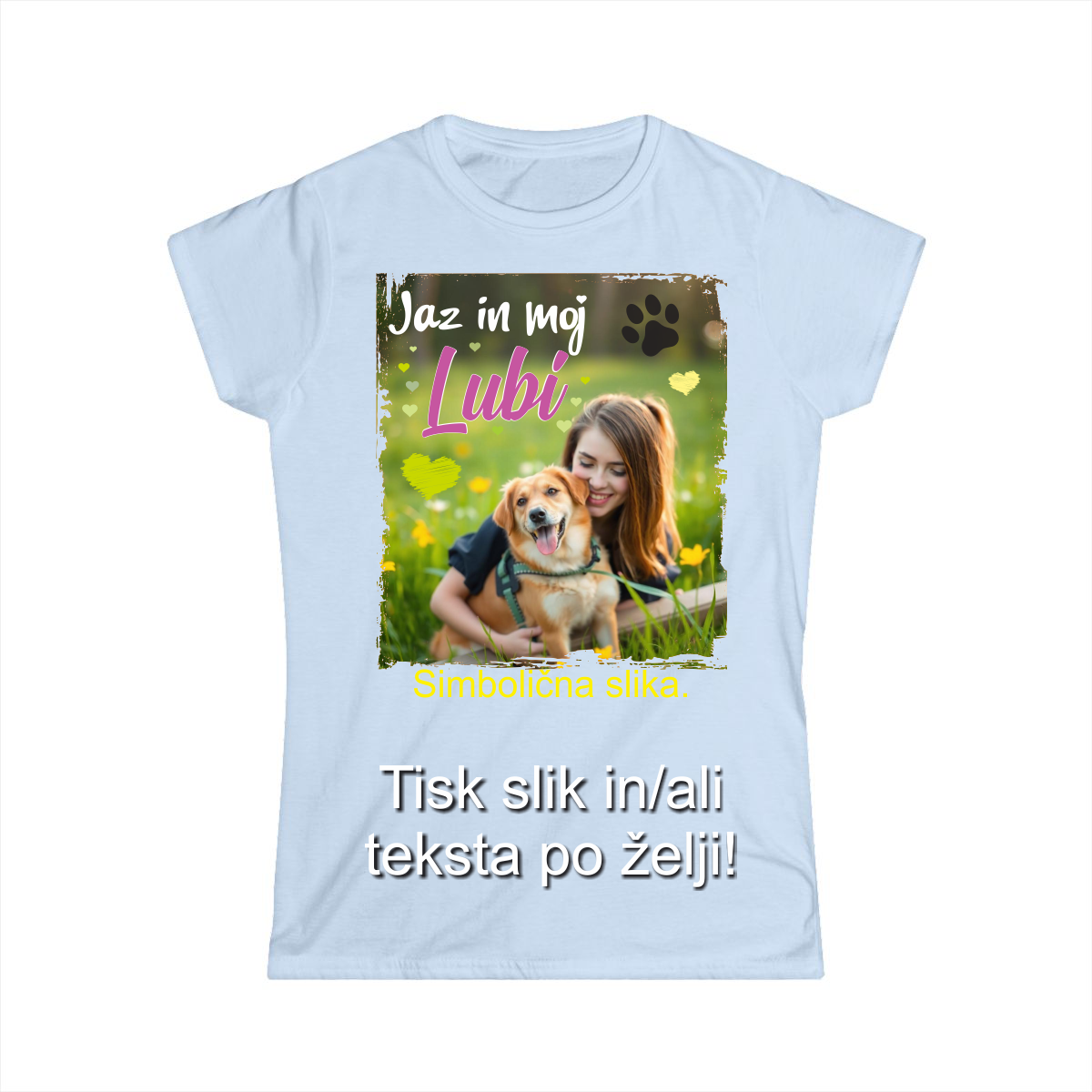 Tisk slike na Majico - Barvna Majica z Lastno Sliko
