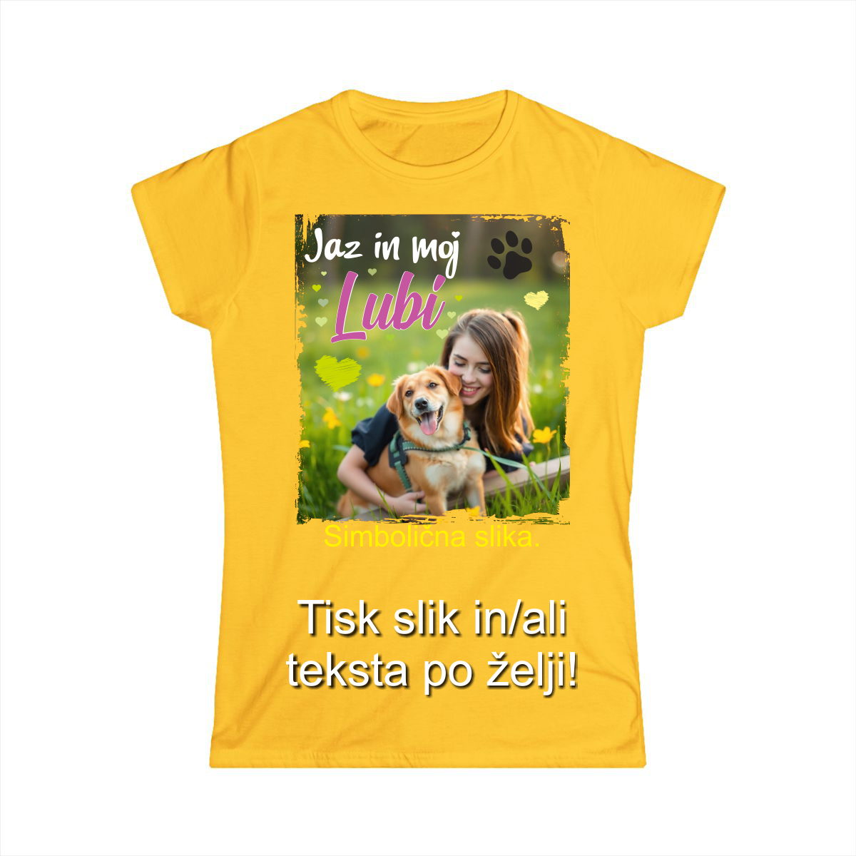 Tisk slike na Majico - Barvna Majica z Lastno Sliko