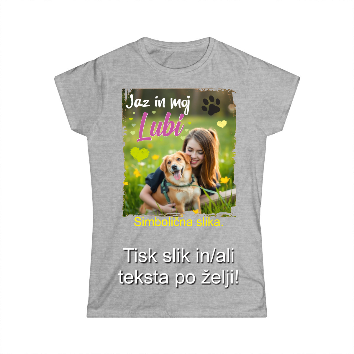 Tisk slike na Majico - Barvna Majica z Lastno Sliko