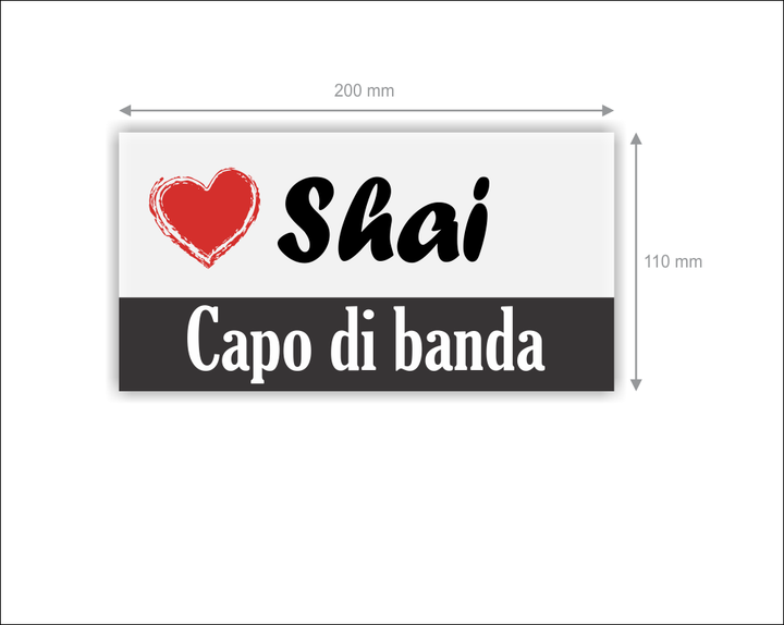 Personalizirana tablica z imenom psa