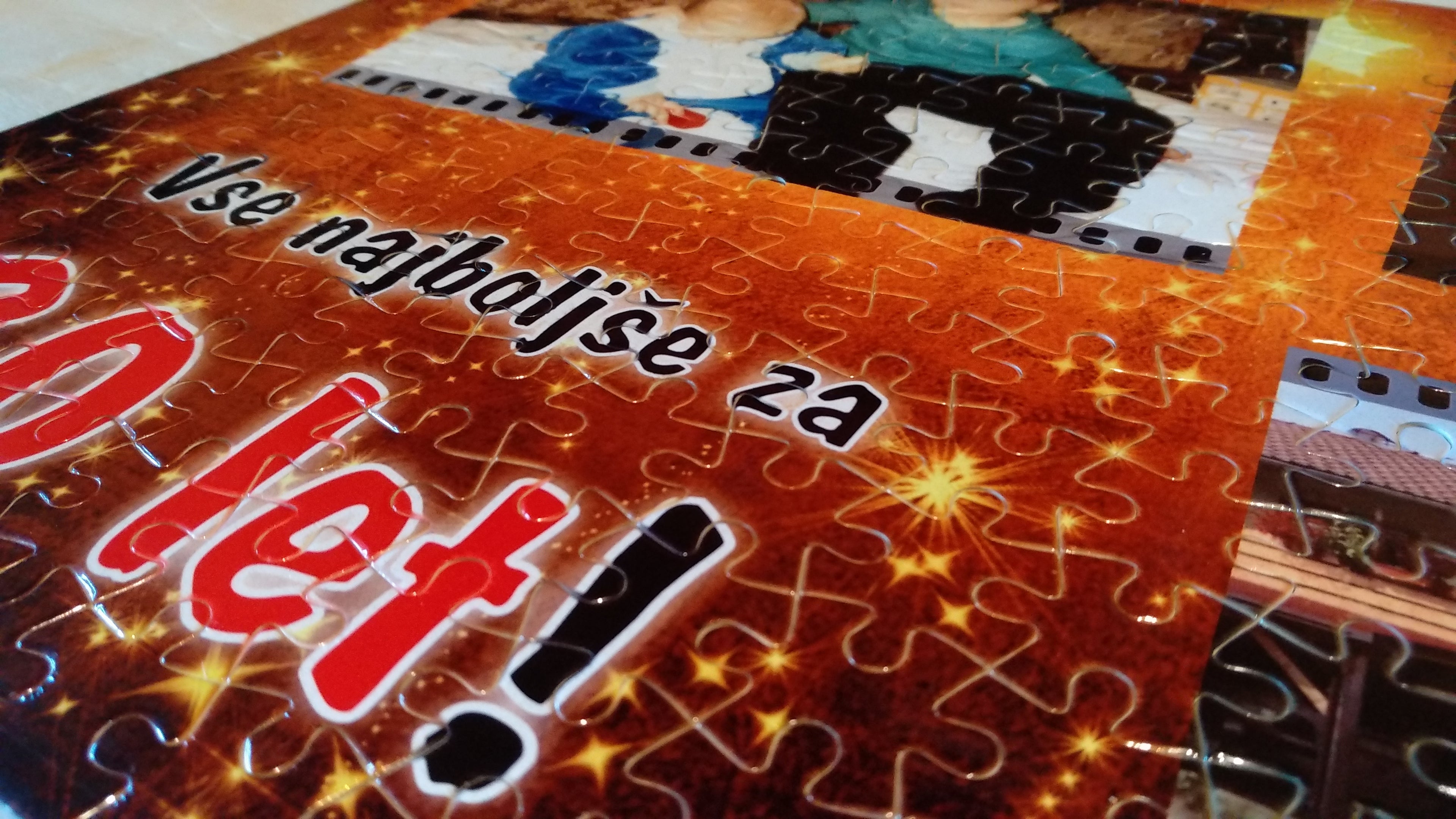Puzzle A4 - 120 koščkov - svetleči, SLIKA PO ŽELJI